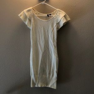H&M wool off white dress